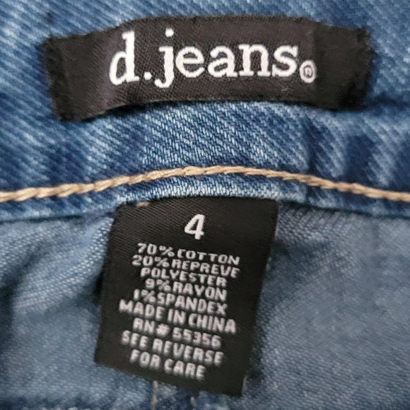 d. jeans recycled denim super high waisted stretch denim size 4 - Picture 2 of 12